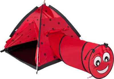 Produktbild von Babyzelt Baby Mix Marienkäfer mit Tunnel rot