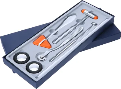 Produktbild von 5 IN 1 Medizinisches Neurologisches Massagegerät Hammer Multifunktionaler Percussor Diagnostischer Reflex Perkussionshammer Set