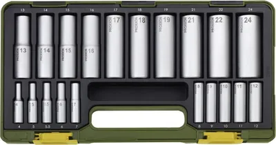Immagine prodotto di Proxxon Bit set 1/2 (12.5 mm), 1/4 (6.3 mm) 20-piece 23292