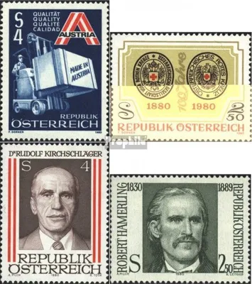 Produktbild von Briefmarken Österreich 1980 Mi 1633,1634,1635,1636 (kompl.Ausg.) postfrisch Sondermarken