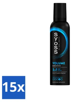 Produktbild von 15 x Syoss Volume Haarmousse - 250 ml - Vorteilspackung - 15 Stücke