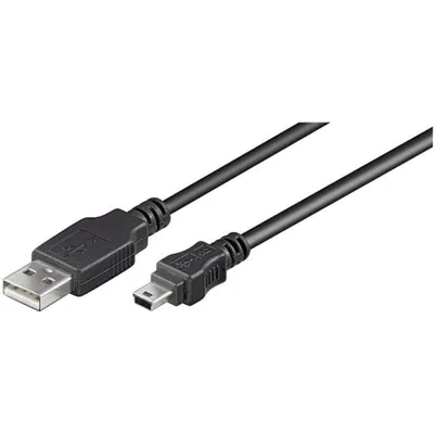Immagine prodotto di goobay Cavo USB 2.0 A/Mini USB 2.0 B 1,8 m nero, 1 pz.