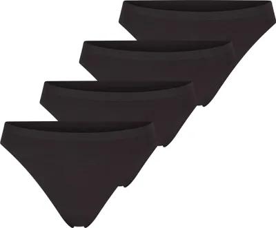 Produktbild von sloggi 4er Pack GO Sense Tanga Tanga im modernen puristischen Design, Super weich und komfortabel, Mit kleinem Heatseal Markenschriftzug über dem Beinabschluss