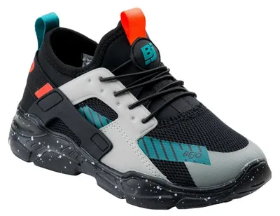 Productafbeelding van Bejo - Kindersneaker "Slikter" IG1995 (maat 27,5 EU) (zwart/grijs)