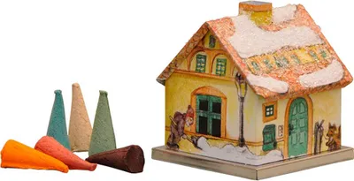 Produktbild von Metall-Räucherhaus Stadthaus (6,5cm) von Knox Räucherkerzen