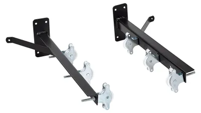 Produktbild von Sauvic Wandwäscheleine 6 Kunststoffbeschichtete Rollen Silber  Silber One Size