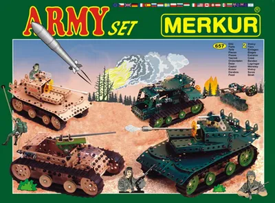 Produktbild von Merkur Army Set, 674 Teile, 40 Modelle