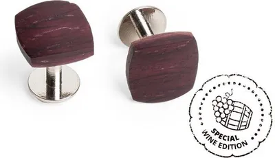 Produktbild von BeWooden Holz Manschettenknöpfe Schwarz Universal-