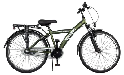 Produktbild von Aventuri Roady 3.0 Jungenfahrrad 24 Zoll, Kinderfahrrad für 8 bis 12 Jahre, 3 Gänge, Dunkelgrün