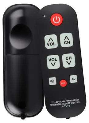 Immagine prodotto di Telecomando universale per TV - Telecomando per anziani - Tasti grandi - Retroilluminato - Infrarossi, 10 metri