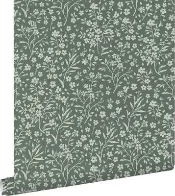 Obrázok produktu pre ESTAhome tapety kvety sivá zelená 53 cm x 10,05 m
