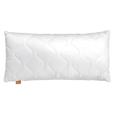 Obrázok produktu pre sleepling 190028 Vankúš Comfort 300 40 x 80 cm, biely | 100 % bavlnené hodvábne vlákno | nastaviteľná veľkosť a množstvo náplne | 60 stupňov | Ökotex 100