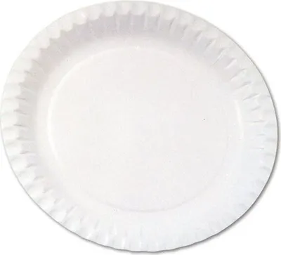 Obrázek produktu pro Papírové mělké talíře - průměr 23 cm, bílé, 100 ks