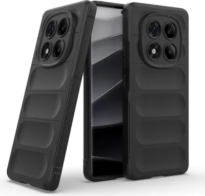 Produktbild von Handy Hülle für Xiaomi Redmi Note 14 Pro Grip Case Cover Schutzhülle Softgrip Farbe: Schwarz