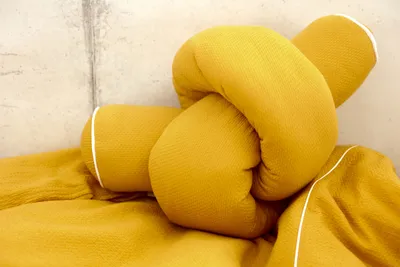 Produktbild von KraftKids Bettrolle Doppelkrepp Gelb Mustard 200 cm