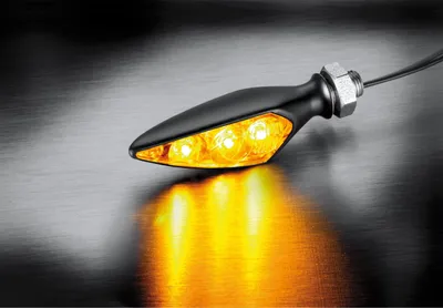 Produktbild von KELLERMANN Rhombus S Extreme LED Blinker, schwarzes Gehäuse / klares Glas, vorne links oder hinten rechts