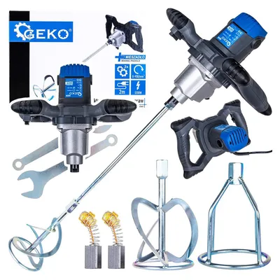 Obrázok produktu pre Elektrické miešadlo 1200W, 2 rýchlosti, M14, na farby a maltu, Geko