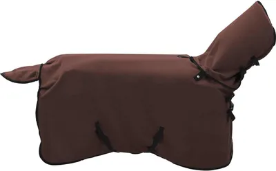 Image de vidaXL Couverture pour cheval, marron foncé, 75 cm, polyester