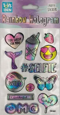 Produktbild von STNUX Regenbogen holographische Selfie Aufkleber STN8417 98417