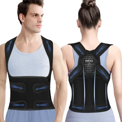 Image de Correcteur de posture pour hommes et femmes avec support dorsal réglable
