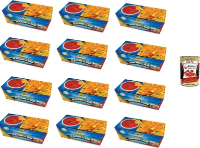 Produktbild von El Sabor Nacho'N Dip, Salted Salsa, gesalzene Salsa, 12x 175g+ Italian Gourmet polpa 400gr