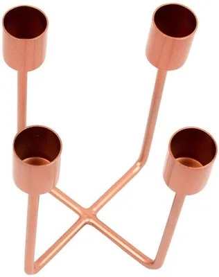 Produktbild von Kupfer Kerzenhalter 12,5x14,5cm für 4 Kerzen