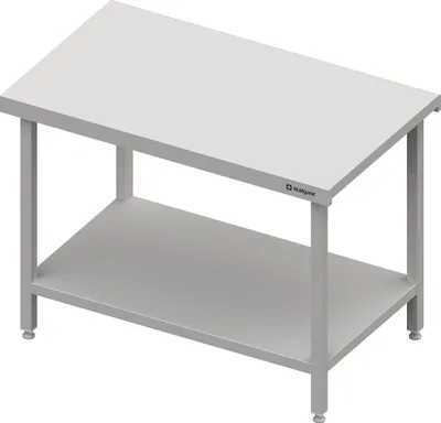 Produktbild von Neutralausgabe mit Grundboden 600x750x880 mm, Edelstahlarbeitsplatte