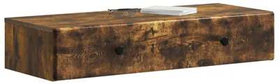 Obrázek produktu pro Nástěnný boční stůl Kouřový dub 87,5 x 34,5 x 17 cm