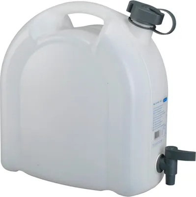 Produktbild von Pressol Wasserkanister 10L weiß stapelbar Polyethylen mit Ablasshahn - 21173