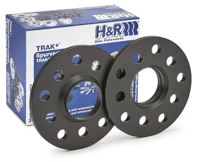 Imagen del producto de H&R - Calzas de rueda de 8 mm, placa de ensanchamiento de vía de 5 agujeros y distancia entre ejes de 112 mm, compatible con:* VW Golf VII (hatchback) (5G1, BQ1, BE1, BE2)* VW Passat Variant (3G5, CB5)* VW Golf VII Variant
