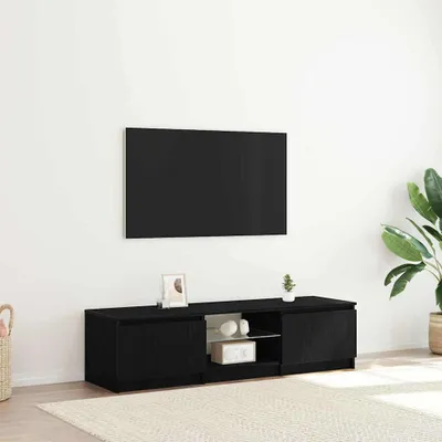 Zdjęcie produktu dla Maison Exclusive - Komody RTV, wymiary: 140 x 38,5 x 36 cm, kolor: czarny, imitacja dębu