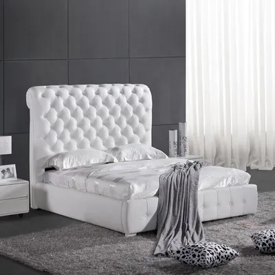 Produktbild von Chesterfield Maßanfertigung Farbe wählbar Bett Doppel Betten Lila Braun Beige