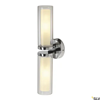 Immagine prodotto di Applique, WL 106 a 2 fiamme E14 specchio in vetro cromato 26 cm