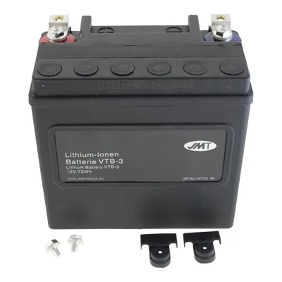 Immagine prodotto di Batteria agli ioni di litio JMT VTB-3 V-Twin, 12 V 8 Ah, polo positivo destro, DIN 51216