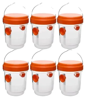 Produktbild von Wespenfalle, wiederverwendbar, wasserdichtes Hängedesign, 6Stk-Orange