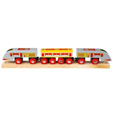 Zdjęcie produktu dla Bigjigs Rail Fast Eurostar + 3 tory