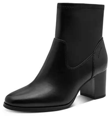 Zdjęcie produktu dla Marco Tozzi – eleganckie damskie botki 2-25306-47, czarne