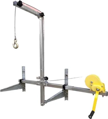 Productafbeelding van Inklapbare Handlier - Hefgereedschap - Airco Installatie - Zijdelingse Schommel - 20m Kabel - Zilver