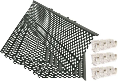 Produktbild von Marley Laubfrei 10x1 m Laubschutz Dachrinne Laubschutzgitter Laubgitter RG100 - RG150