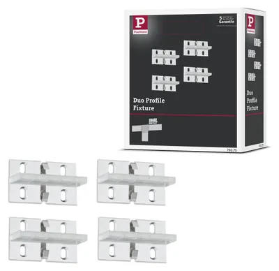 Image de Paulmann LED Strip Profile Duo Fixture Set of 4
