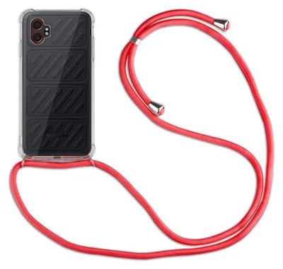 Produktbild von Betterfon Handykette für Samsung Galaxy Xcover 7 Pro Hülle mit Kordel Rot