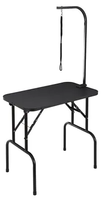 Productafbeelding van VEVOR Trimtafel 875x472x1533mm, schaartafel, roestvrijstalen hondenverzorgingstafel, draagvermogen 99,8 kg, trimtafel voor honden, inklapbaar, dierverzorgingstafel, tafelblad 807,7x459,7 mm, ideaal voor wassen, trimmen, drogen en borstelen