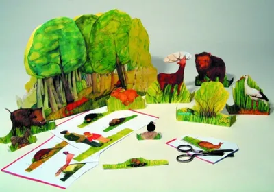 Produktbild von Ausschneide-Bastelbogen Tiere