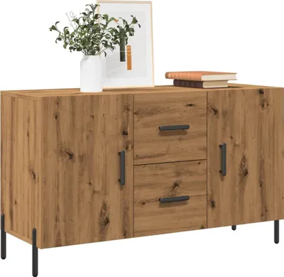 Zdjęcie produktu dla vidaXL Kredens dębowy Artisan 100x36x60 cm materiał drewnopochodny