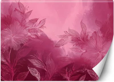 Produktbild von Vlies fototapete Rosa Abstrakte Botanik 400x280 cm Feeby Rosa inkl. Kleber einfache Montage