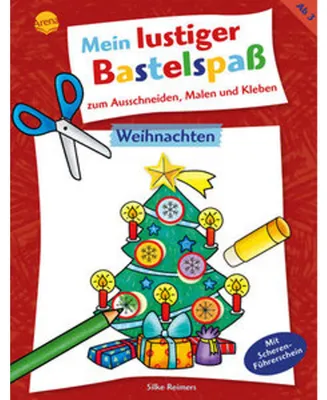 Produktbild von Mein lustiger Bastelspaß zum Ausschneiden, Malen und Kleben. Weihnachten