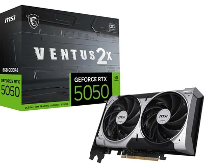 Produktbild von MSI GEFORCE RTX 5050 8G VENTUS 2X OC Grafikkarte NVIDIA 8 GB GDDR6