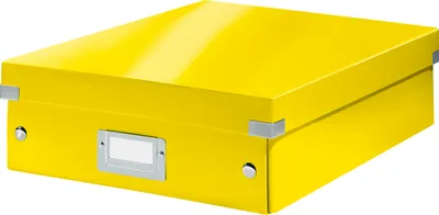 Obrázok produktu pre Leitz Click & Store WOW, Odkladacia schránka, Žltá, Obdĺžnikový, Kartón, Jednofarebné, Vnútorný