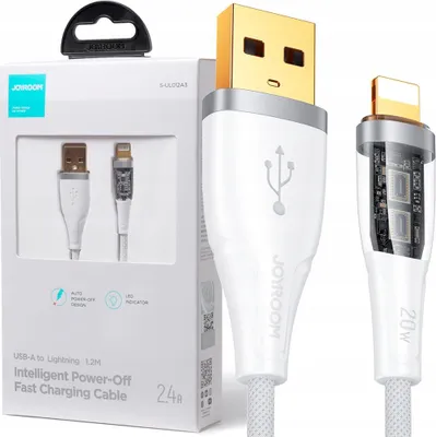 Immagine prodotto di Cavo Do Usb-A / Lightning / 2,4A / 1,2M Joyroom S-Ul012A3 (Biały)
