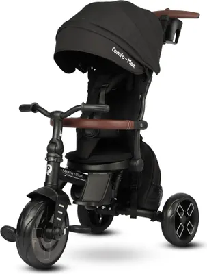 Obrázek produktu pro QPLAY Tříkolka Comfo Max Black, 7v1, věk 10-72 měsíců